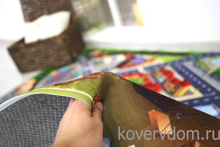 Детский развивающий 3D ковер Сказочный Городок с железной дорогой 86000